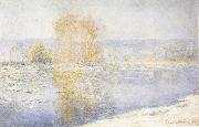 Claude Monet Floating Ice at Bennecourt oil painting